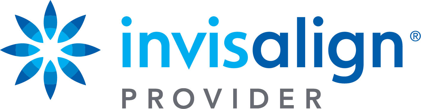 Invisalign Provider logo in blue with star design for Children's Dentistry of Abilene
